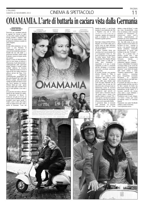 OMAMAMIA, articolo italiano